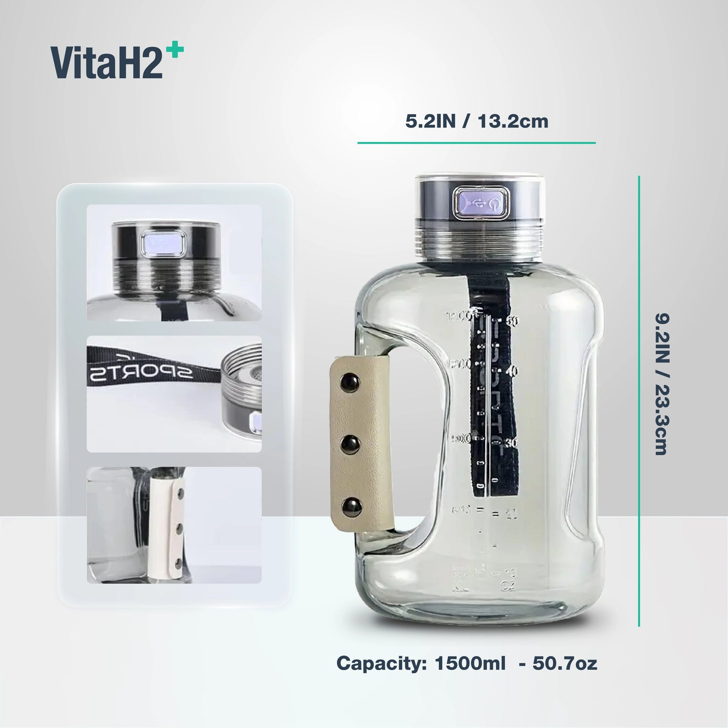 Hydrogen Water Jug - 1500 ML