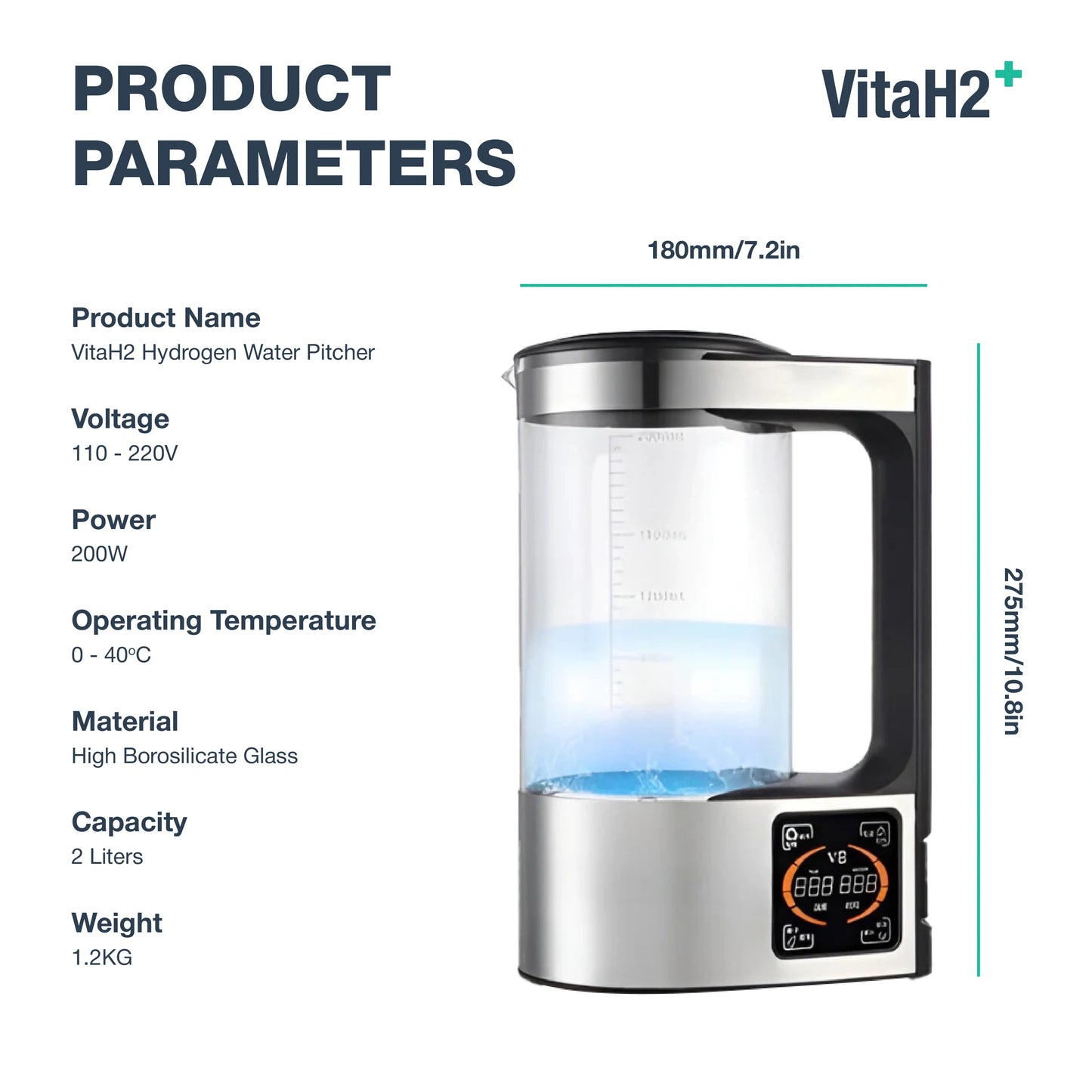 Hydrogen Water Pitcher