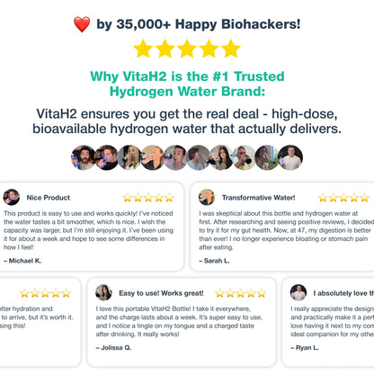 VitaH2 Hydrogen Water Bottle