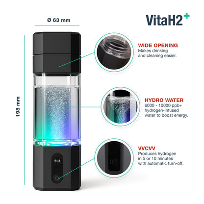 Hydrogen Water Bottle - PRO Version